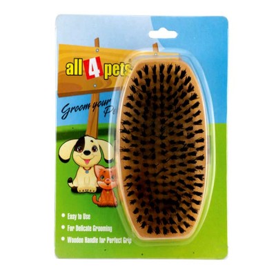 All4pets Handled wooden brush